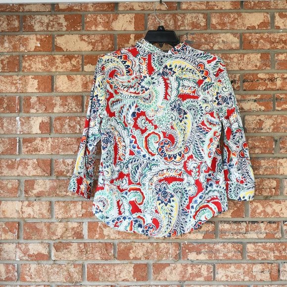 Chaps Multicolored Top - Picture 4 of 5